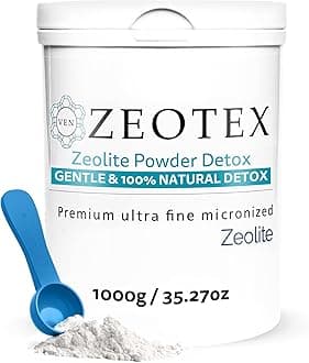 1000g Zeolite Detox Powder – Clinoptilolite Supplement for Full Body Cleanse, Gut Health, Energy, Immune & pH Support | Natural Mineral