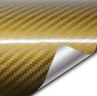 VVIVID Epoxy High Gloss Carbon Vinyl Automotive Wrap Film DIY Easy to Install No Mess (1.5ft x 5ft, Gold)