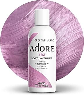 Semi Permanent Hair Color (193 Soft Lavender) | Vegan & Cruelty-Free Pink Hair Dye | No Ammonia, No Peroxide, No Alcohol | 4 Fl Oz