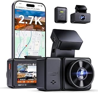 Dash Camera, Front & Rear Camera, Small Dash Camera, Built-in WiFi, Front and Rear 1944P Recording, Night Vision, WDR Image Correction, 5 Megapixels, 160° Ultra Wide Angle, STARVIS IMX335 Sensor,