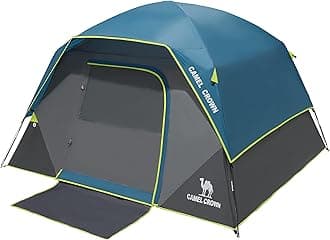 CAMEL CROWN Tents for Camping 4/8 Person Waterproof Quick Setup Folding Outdoor Backpacking Tents 4 People Family Hiking