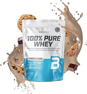 100% Pure Whey | Protein Powder with BCAA and Glutamine | Gluten-Free, Palm Oil Free | 21g Protein per Serving, 454 g, Cookies & Cream