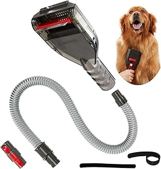 Dog Hair Vacuum Attachment for Dyson Cordless Upright Canister, Groom Tool Pet Shedding Brush for V6 V7 V8 V10 V11 V12 V15 DC40-DC65 UP13-UP30 Animal, Grooming Kit with Extension Hose Adapter
