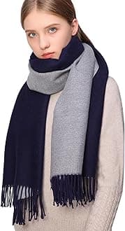 RIIQIICHY Pashmina Shawls and Wraps for Evening Dresses Scarfs for Women Fall Winter Travel Blanket Scarf Large Warm Scarves