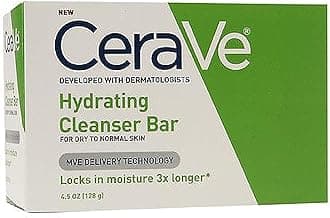 CeraVe Hydrating Cleansing Bar 4.5 oz (Pack of 8)