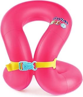 Kids Swim Vest for 3-6yrs/7-14yrs,Inflatable Portable Arm Floaties with Dual Air Bag＆Adjustable Safety Buckle for Pool ＆ Beach,Safety Learning to Swim Aid for Children 33-50 lbs/50-88 lbs