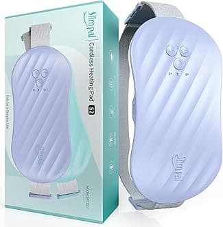 AI Portable Heating Pad for Period Cramps, Smart AI Heat Chip, Electric Cordless Heating Belt for Back, Belly, Waist, Stomach, Menstrual Wearable Heating Pad, Violet S2