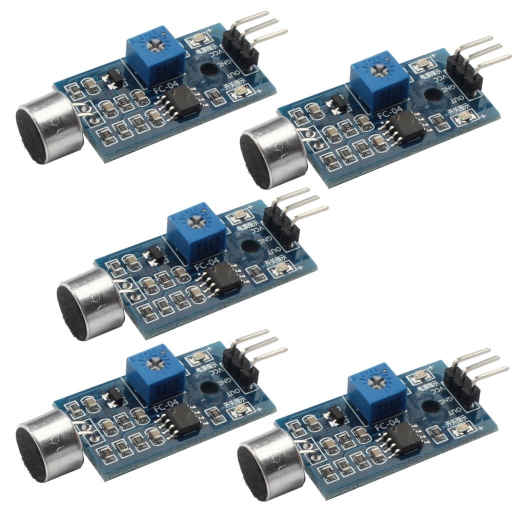 DAOKI 5PCS High Sensitivity Sound Microphone Sensor Detection Module for Arduino AVR PIC