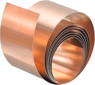 Copper Sheet Roll, Metal Foil Plate 1000mm x 35mm x 0.1mm