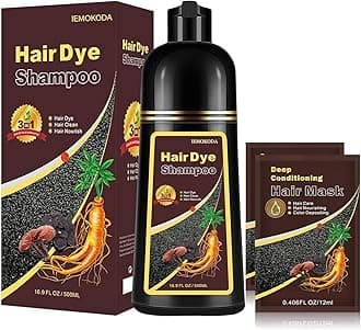 Blonde Brown Hair Dye Shampoo 3 in 1 - Instant Shampoo Para Pintar el Cabello Refresh Hair Color, Herbal Shampoo Hair Dye for Women Men, Easy to Use & Long Lasting Hair Color Shampoo 16.90 oz