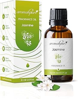 Fragrance Oil | 15ml | Jasmine Aroma Oil for Home Fragrance | Best for Aromatherapy | Helps in Concentration & Meditation | Used in Diffusers, Candles, Air Fresheners, Soaps