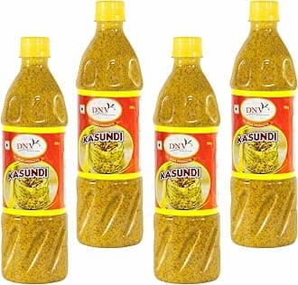 DNV Natural Bengali Kasundi Mustard Sauce | Pack of 4-700 grams Each