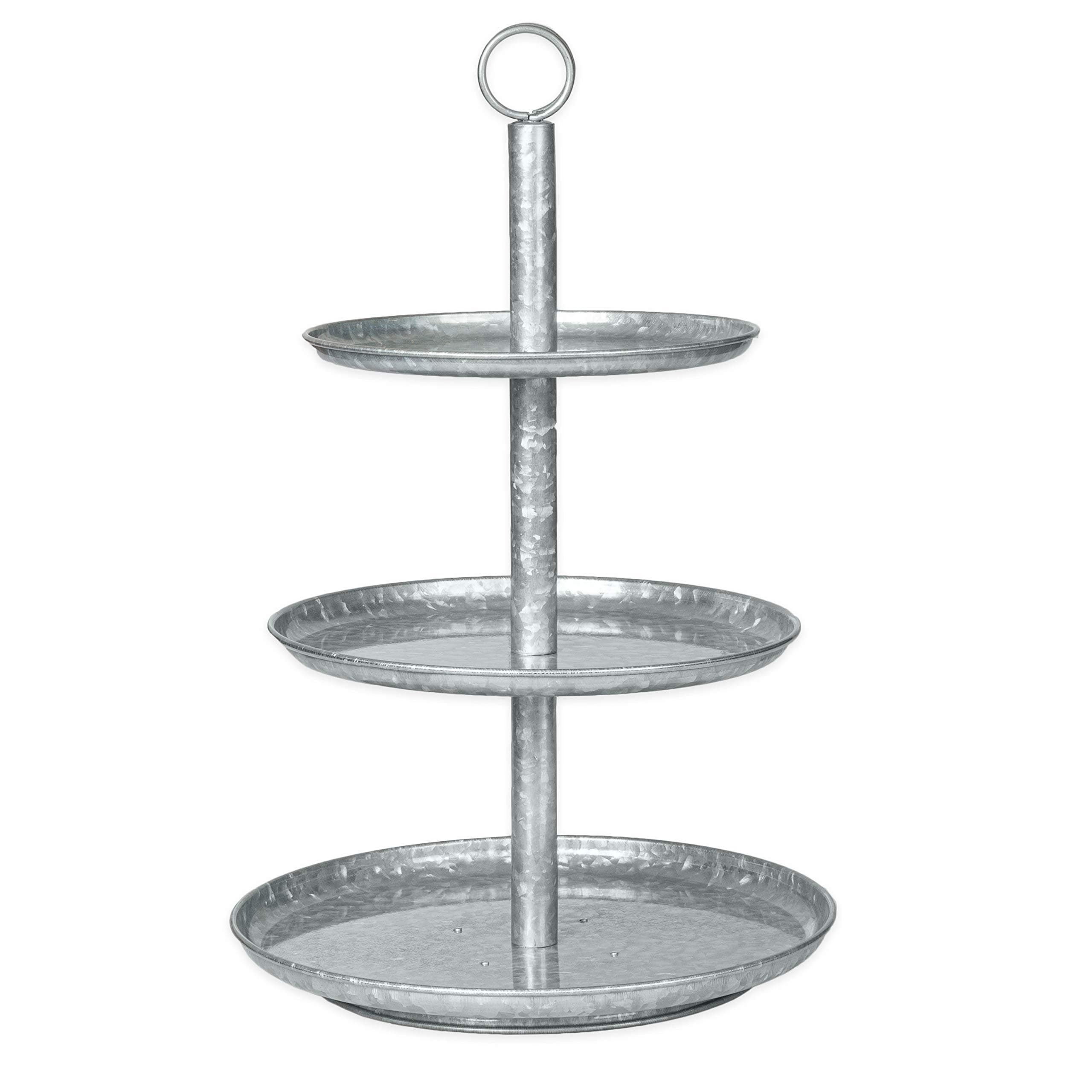 Ilyapa Galvanized Three Tier Serving Stand