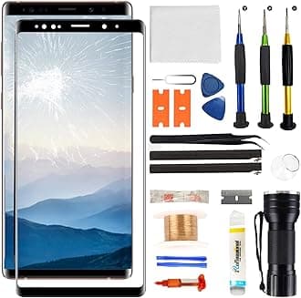 for Samsung Galaxy Note 9 Screen Replacement,Replacement Screen for Galaxy Note 9 N960 Series 6.4 inch,Glass Replacement Kit with Repair Tools(NO OLED & Touch Digitizer)