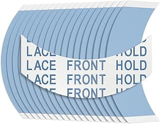 Sunshine Tape Premium Blue Liner Lace Front Hold Wig Tape | 36pcs | Double Sided Adhesive Tape for Toupee | Strong Hold Waterproof Strips | Made in USA (36, CC Curve)