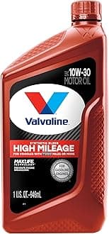 Valvoline High Mileage with MaxLife Technology 10W-30 Synthetic Blend Motor Oil 1 Quart
