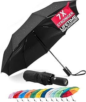 Mr. Pen- Windproof Travel Umbrella, Automatic Umbrellas for Rain, Compact Umbrella, Travel Umbrella Compact, Windproof Umbrella, Umbrellas for Rain Windproof, Portable Umbrella
