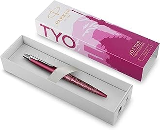 Jotter Ballpoint Pen, Special Edition, Tokyo Pink CT, Medium Point with Blue Ink, Gift Box