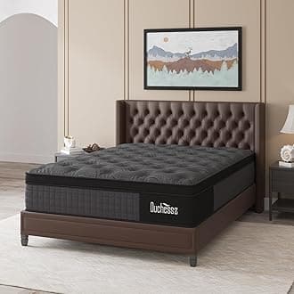 Duchessz Twin Mattress, 10 Inch Hybrid Mattresses Black with Gel Memory Foam and Individually Pocket Innerspring Euro Top Medium Firm for Motion Isolation, Edge Support, 100 Night Trial