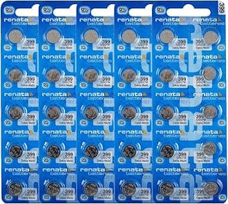 Renata 399 SR927W Batteries - 1.55V Silver Oxide 399 Watch Battery (50 Count)