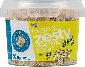 Cornish Sea Salt - Fresh & Zesty Seasoning Mineral Rich Celtic Sea Salt - Michelin Starred Chef Approved - Herbs, Spices & Seasonings - Spices for Cooking, Kitchen Accessories - 4 x 55g