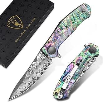DAMASCUS POCKET EDC KNIFE