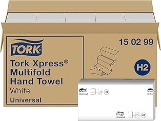 Xpress Multifold Paper Hand Towels 150299 - H2 Universal Folded Hand Towels for Dispenser, Economic, 2-Ply, White - 20 x 237 Sheets