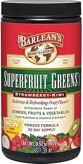 Barlean'sSuperfruit Strawberry Kiwi Greens Powder 9.52 Oz