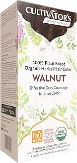 Cultivator's Organic Hair Colour - Organic Herbal Hair Colour for Women and Men - Ammonia Free Hair Colour Powder - Natural Hair Colour Without Chemical, (Walnut) - 100g