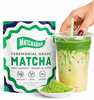 Matcha Powder (30g) - Ceremonial Grade Authentic Japanese Matcha Green Tea - Matcha Green Tea Harvested in Japan - Matcha Tea Powder Latte - Zero Sugar, Vegan & 0 Calories