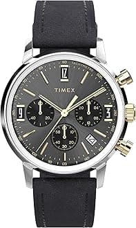Timex Marlin Chronograph Tachymeter 40mm Men’s Analog Watch | Retro Design | 50M Water Resistance