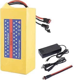 36V/48V/52V 10Ah/14Ah/20Ah/30Ah Lithium Battery Pack for Ebike/Scooter | 30A BMS | T-Plug Design & 3000+ Cycles | with 2A Charger | Compatible with 200-1200W Motors (36V10Ah with Charger)