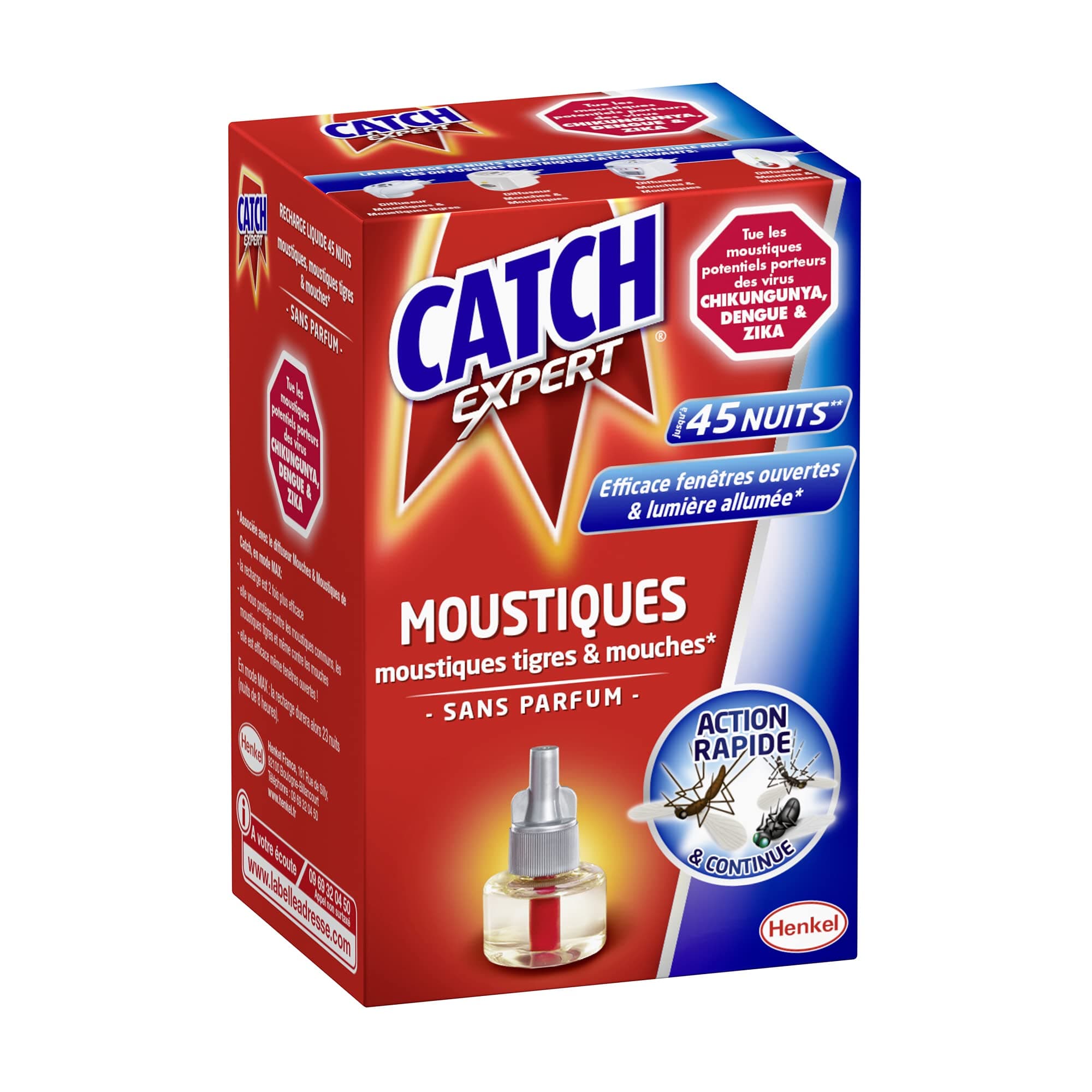 CATCHInsect Repellent Electric Diffuser Liquid Refill, Odourless, 45 Nights