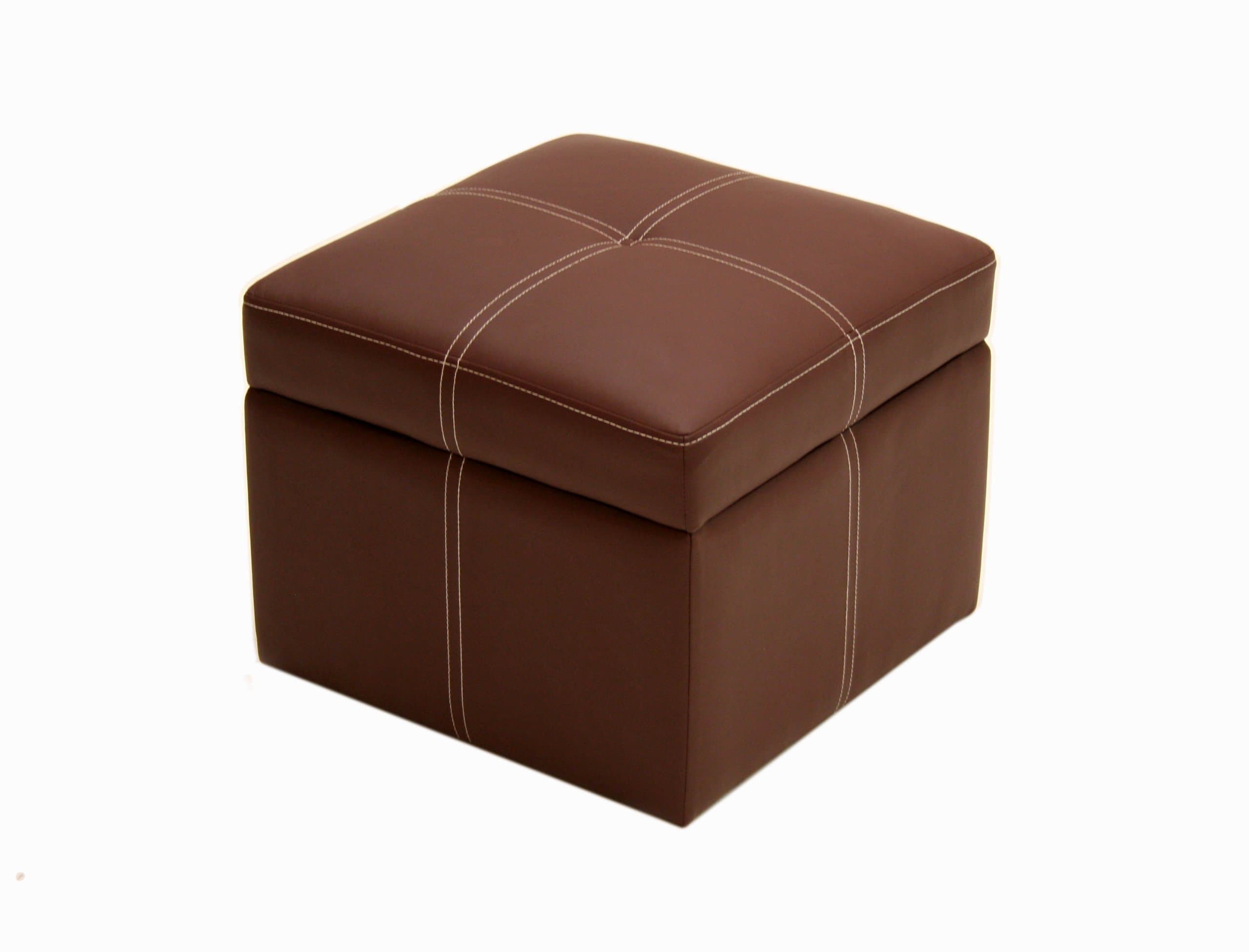 Ameriwood Home DHP Delaney Small Square Storage Orroman - Brown