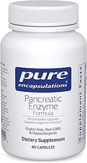 Pancreatic Enzyme Formula - Digestive Enzymes for Digestion - Strengthens Gut Health* - Targeted Delivery Capsules - Gluten Free & Non-GMO - 60 Capsules
