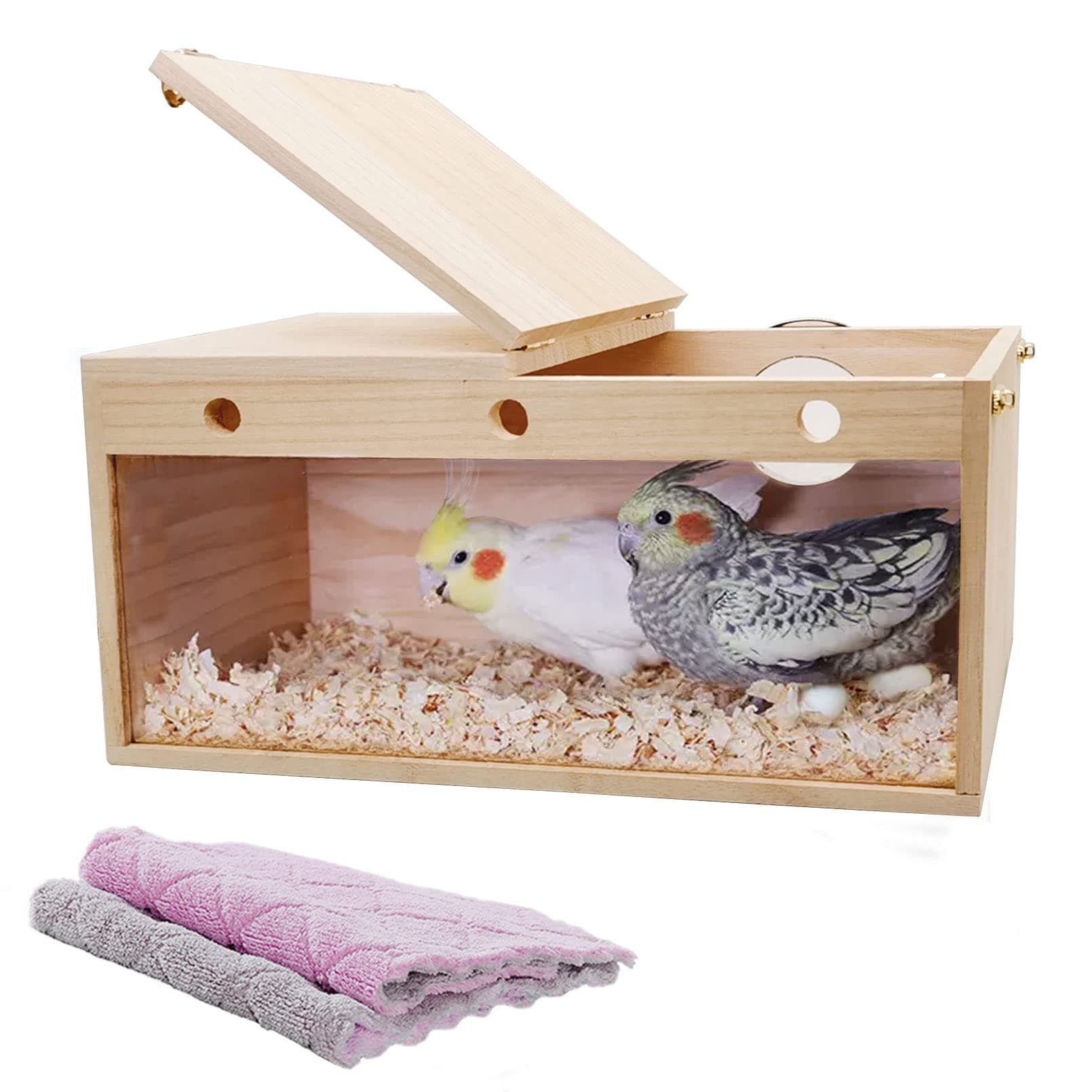 Transparent Parakeet Nesting Box-XL