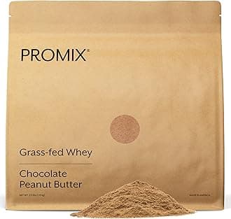 - ProMix Nutrition Whey Protein Powder, Chocolate Peanut Butter - Grass-Fed - ­Post Workout Fitness & Nutrition Shakes, Smoothies, Baking & Cooking Recipes - Gluten-Free - 2.5 Pound (Pack of 1)