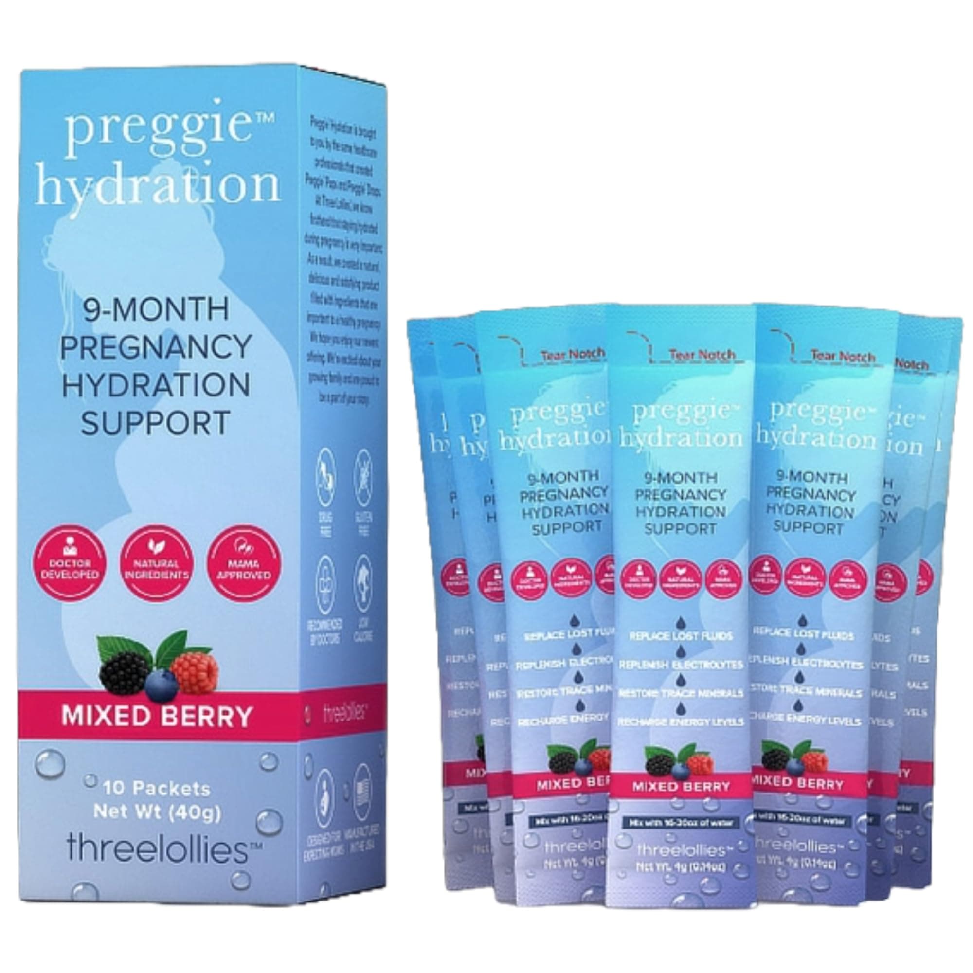 Three Lollies Preggie Hydration