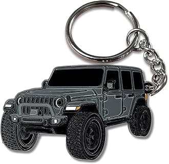 Jeep Wrangler Keychain - Officially Licensed Jeep Rubicon Accessories JL Key Chain JKU 2024 2023