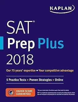 SAT Prep Plus 2018: 5 Practice Tests + Proven Strategies + Online (Kaplan Test Prep)