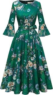 Women's Cocktail Dress A Line Tea Party Midi Graduation Dresses Church Wedding Formal Homecoming Clothing