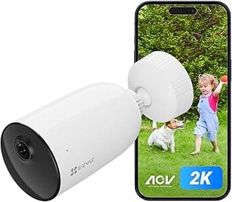 EZVIZ 2025 Solar Camera Wireless, 24/7 Recording HD, CCTV Camera Outdoor, Human Vehicle Detection, Colour Night Vision, 2-Way Audio (CB3 AOV)