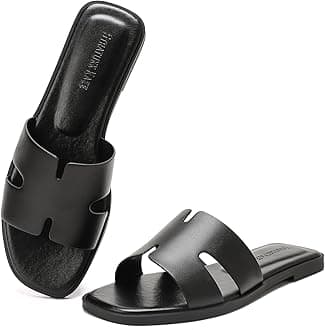 Women's Open Toe Flat Dress Slide Sandals