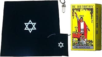 Tarot Card Deck with Tarot Tablecloth & Pouch (Rider Weight Tarot Deck Hexagram Set)
