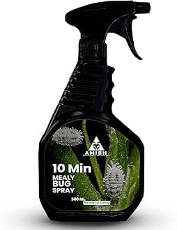 Amish Herbal Anti Mealy Bug Spray 500 ML | Removes Mealy Bugs And Fungus From Plants In 10 Minutes | 100% Herbal Actives & No Chemicals | Gentle On Plants And Promotes Plant Growth