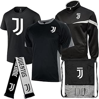 Icon Sports Pro League Ultimate Fan Pack – 5-Piece Soccer Merch - Shirt, Jersey, Jacket, Scarf, Bag