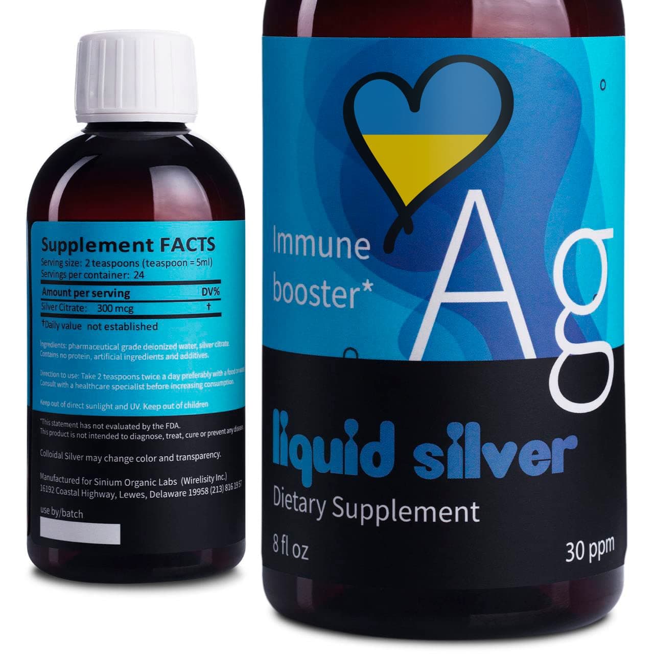 Colloidal Silver Liquid - 8 oz 30 ppm - Silver Solution - Ionic Silver - Silver Water - Colidial Silver - Plata Coloidal - Bioactive Silver Hydrosol