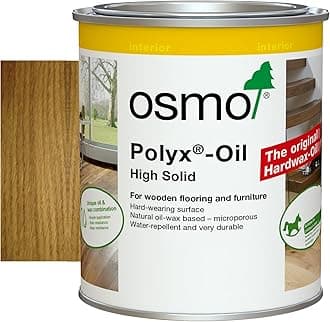 Osmo Polyx®-Oil - Hard Wax Oil 3065, Clear Semi-Matt, 750ml - Durable Wood Oil for Floors & Furniture, Water-Resistant, Wood Treatment & Wood Finish