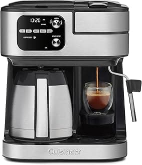 Cuisinart Coffeemaker, Coffee Center Barista Bar 4-In-1 Coffee Machine, Single-Serve Coffee, Espresso & Nespresso Capsule Compatible, 10-Cup Thermal Carafe, Black, SS-4N1TNAS