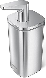 295ml Pulse Pump Liquid Soap Dispenser, Effortless Dispensing, Drip and Clog Free, Quick and Easy Refill, Fingerprint-Proof, Brushed Stainless Steel, KT1183